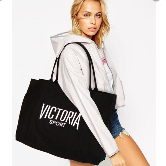 Victoria Sport Handbags - * Victoria Sport Large Black Canvas Gym Tote